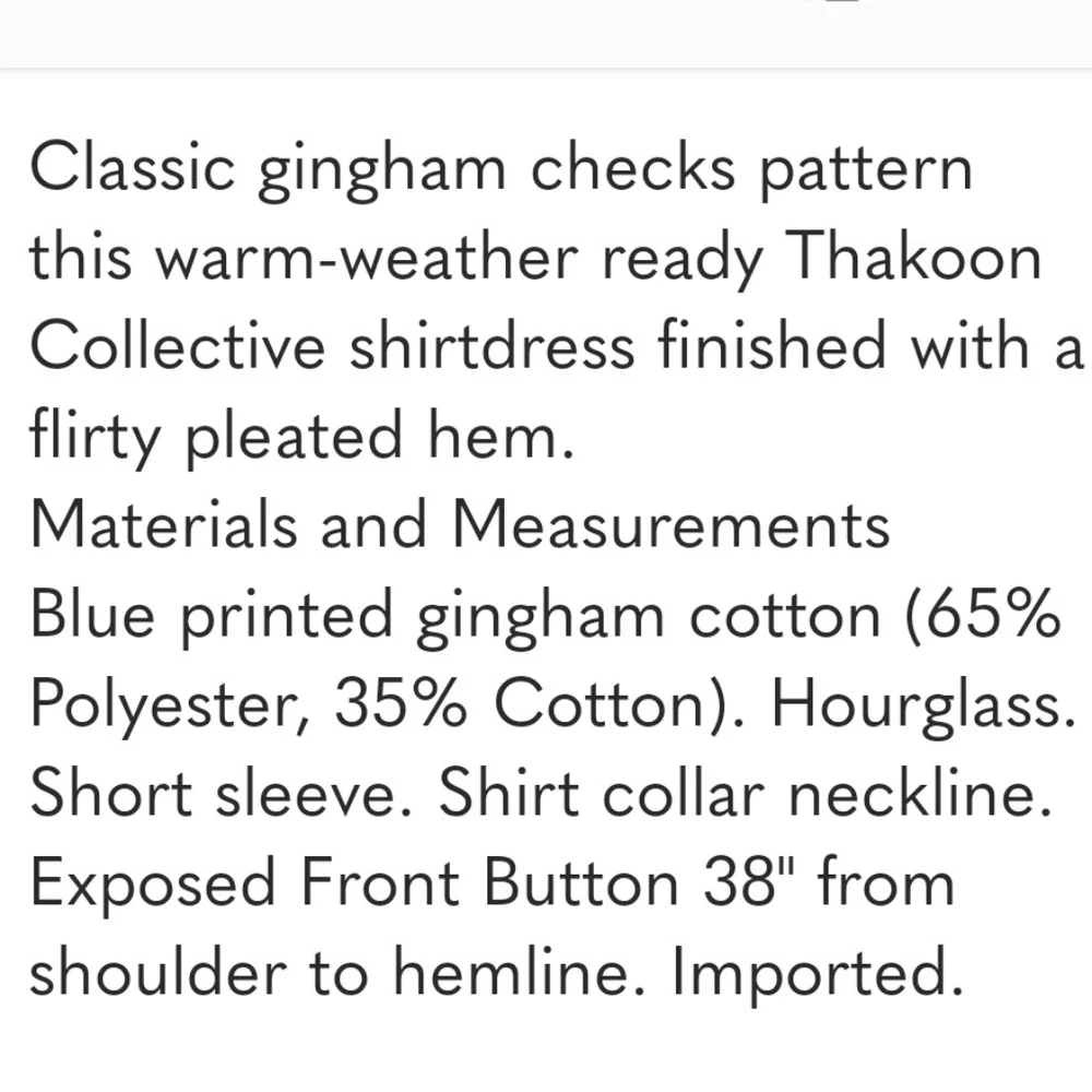 THAKOON Gingham Cotton Mini Dress Cottage Girly Prep Feminine Blue White Check S - Picture 2 of 7